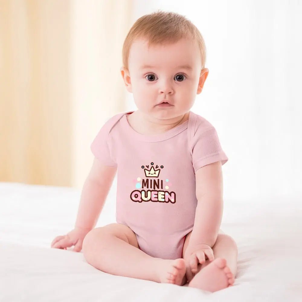 Short - Sleeve Baby's Bodysuit - Mini Queen - Piryoung Shop