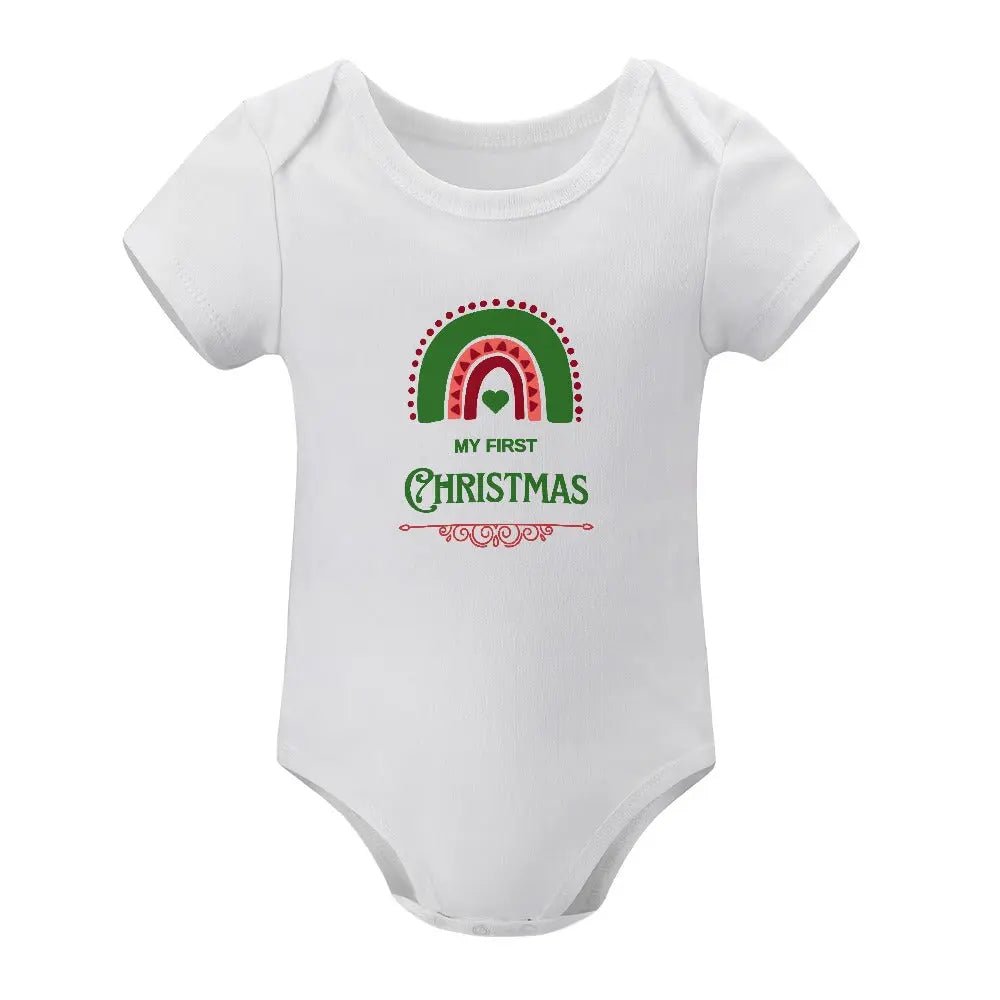 Short - Sleeve Baby's Bodysuit - My First Christmas - Piryoung Shop