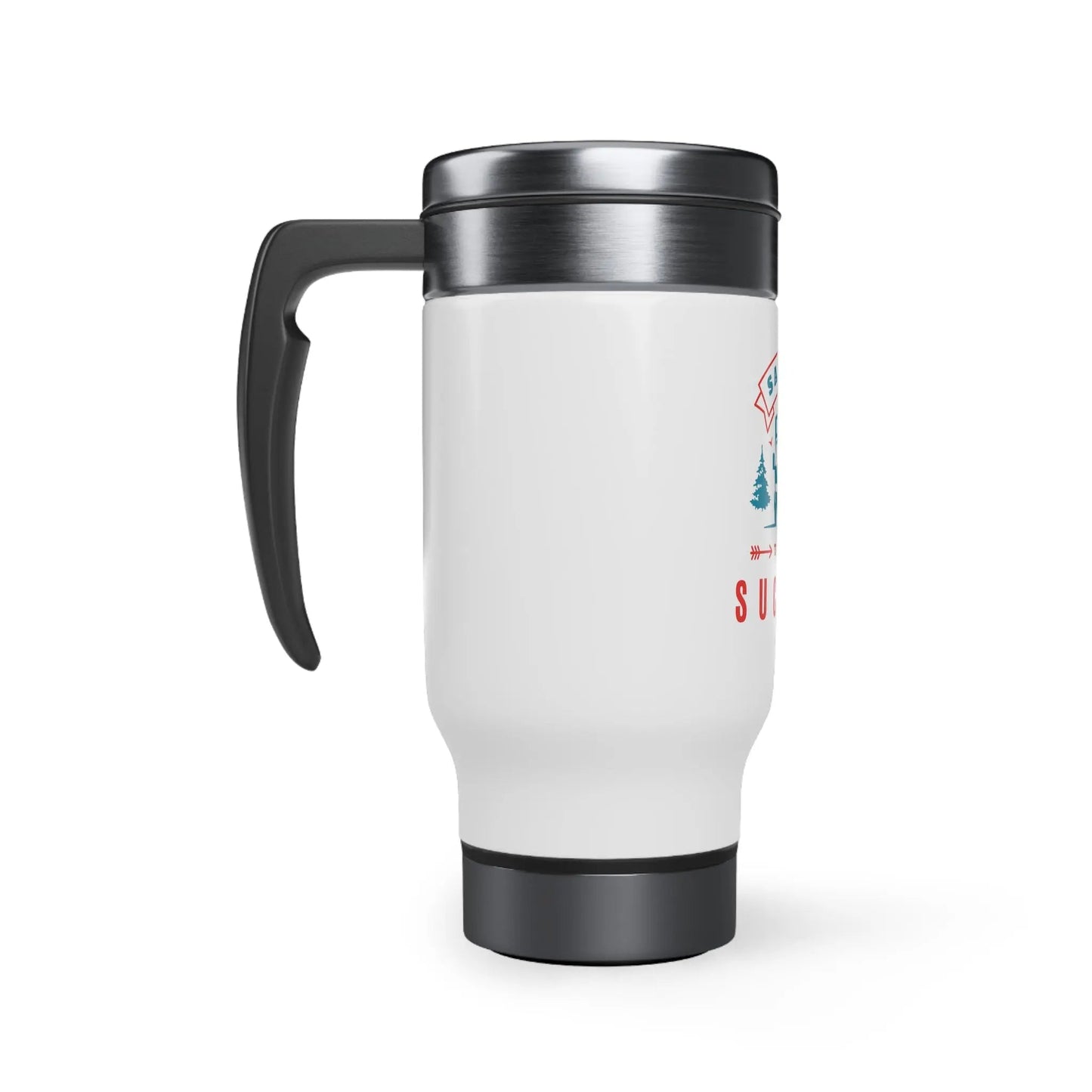 Stainless Steel Travel Mug with Handle, 14oz - Piryoung Shop