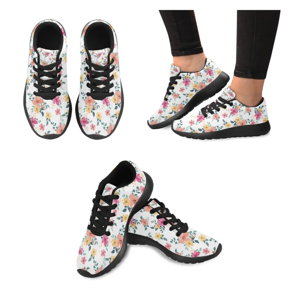 Stylish Women's Sneakers - Personalized with flower Design - Piryoung Shop