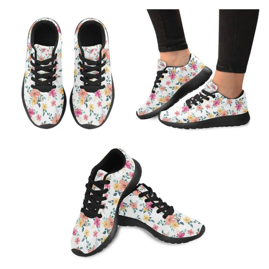 Stylish Women's Sneakers - Personalized with flower Design - Piryoung Shop