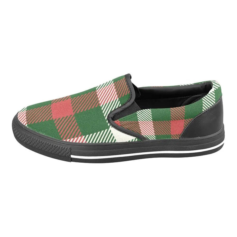 Tartan Slip - on Canvas Women's Shoes - Piryoung Shop