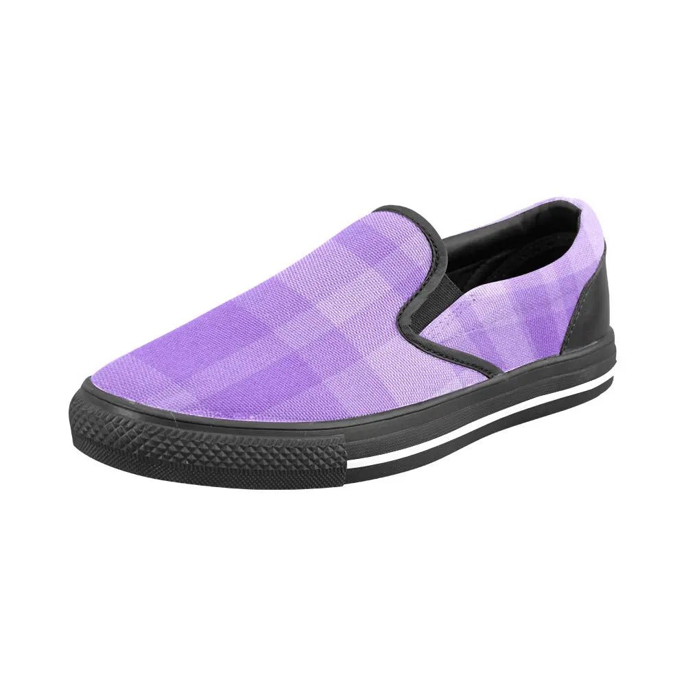 Tartan Slip - on Canvas Women's Shoes - Piryoung Shop