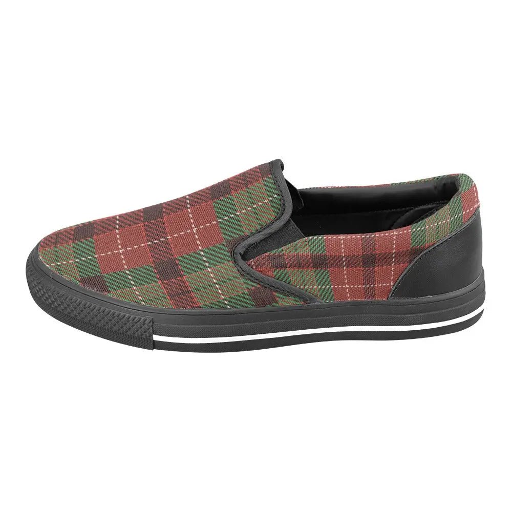 Tartan Slip - on Canvas Women's Shoes - Piryoung Shop