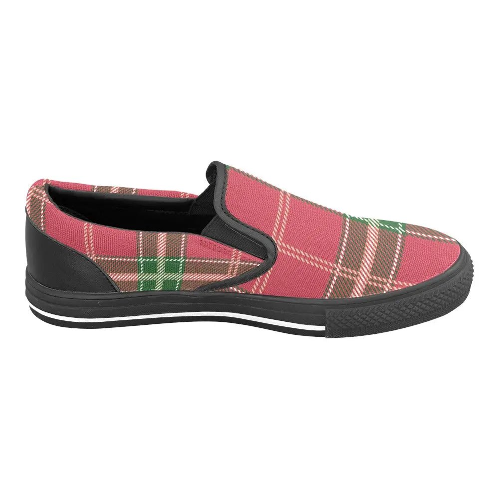 Tartan Slip - on Canvas Women's Shoes - Piryoung Shop