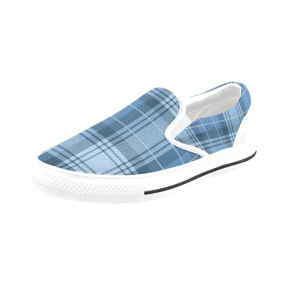 Tartan Slip - on Canvas Women's Shoes - Piryoung Shop