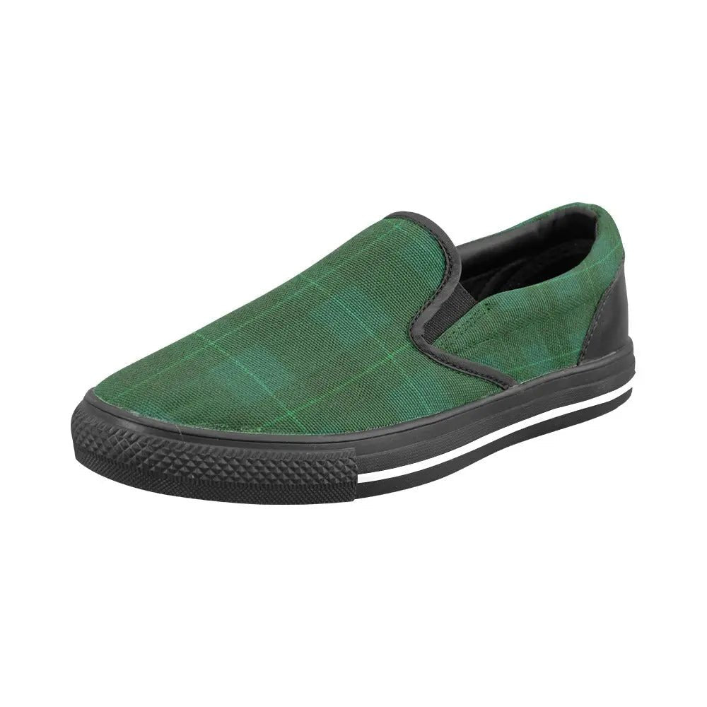 Tartan Slip - on Canvas Women's Shoes - Piryoung Shop