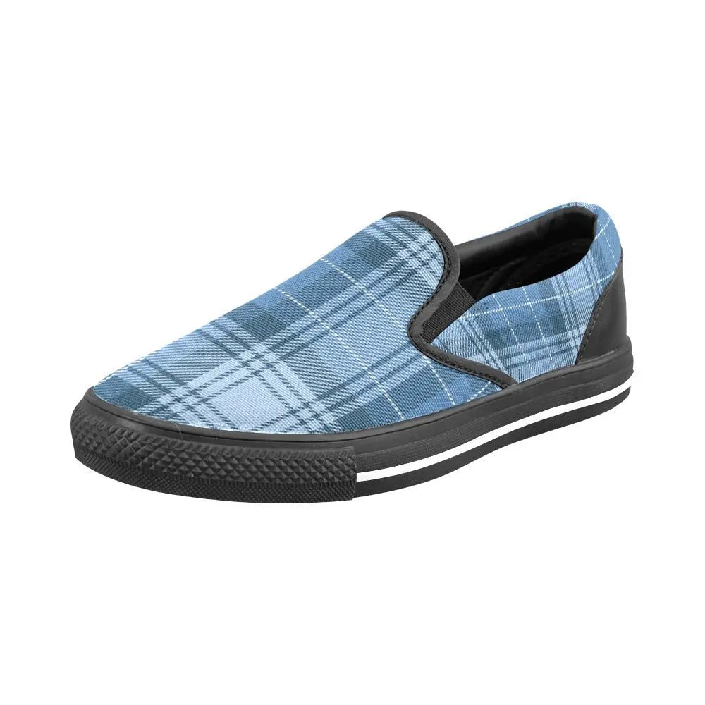Tartan Slip - on Canvas Women's Shoes - Piryoung Shop