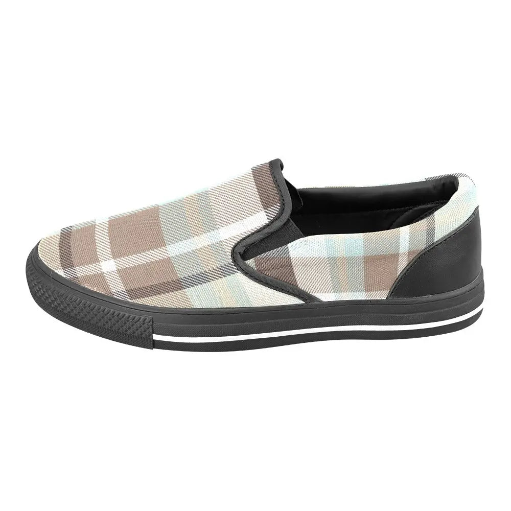 Tartan Slip - on Canvas Women's Shoes - Piryoung Shop