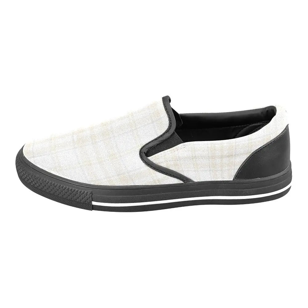 Tartan Slip - on Canvas Women's Shoes - Piryoung Shop