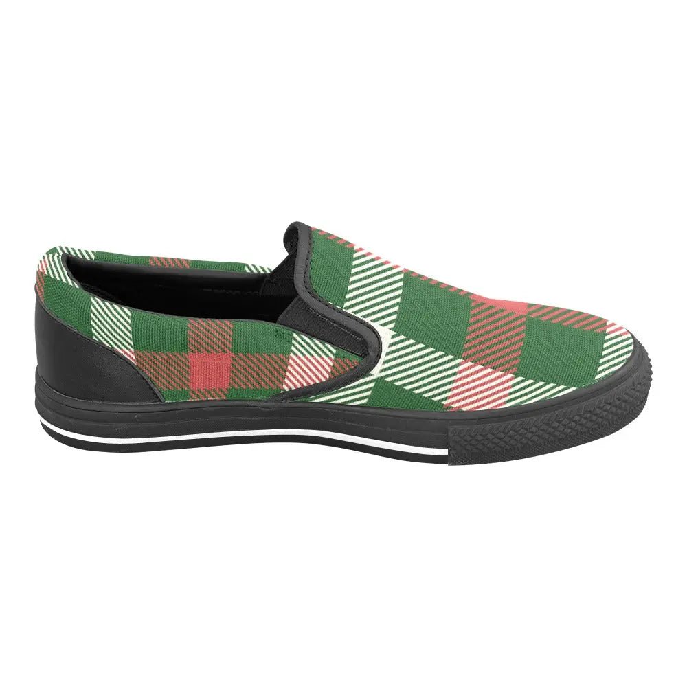 Tartan Slip - on Canvas Women's Shoes - Piryoung Shop