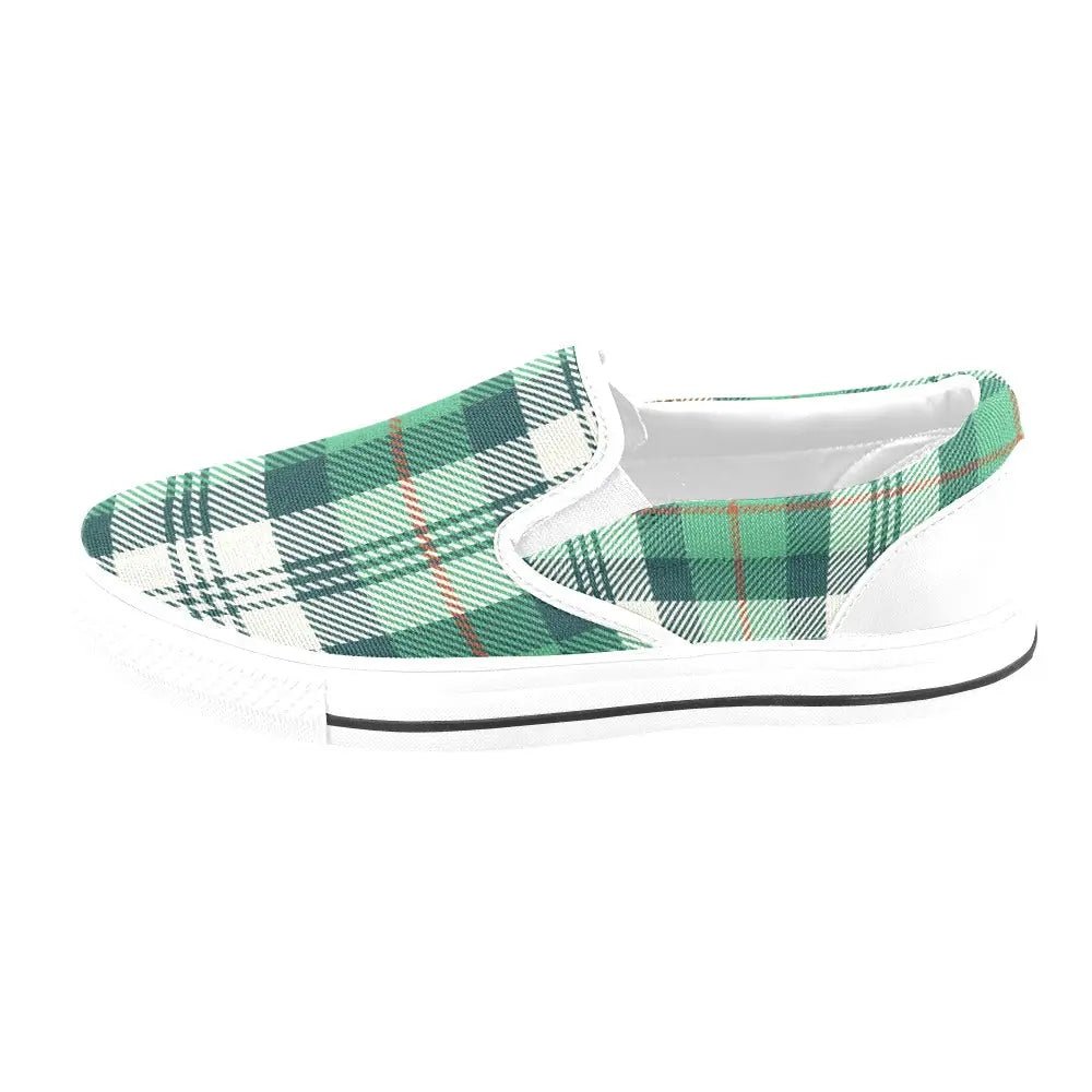 Tartan Slip - on Canvas Women's Shoes - Piryoung Shop
