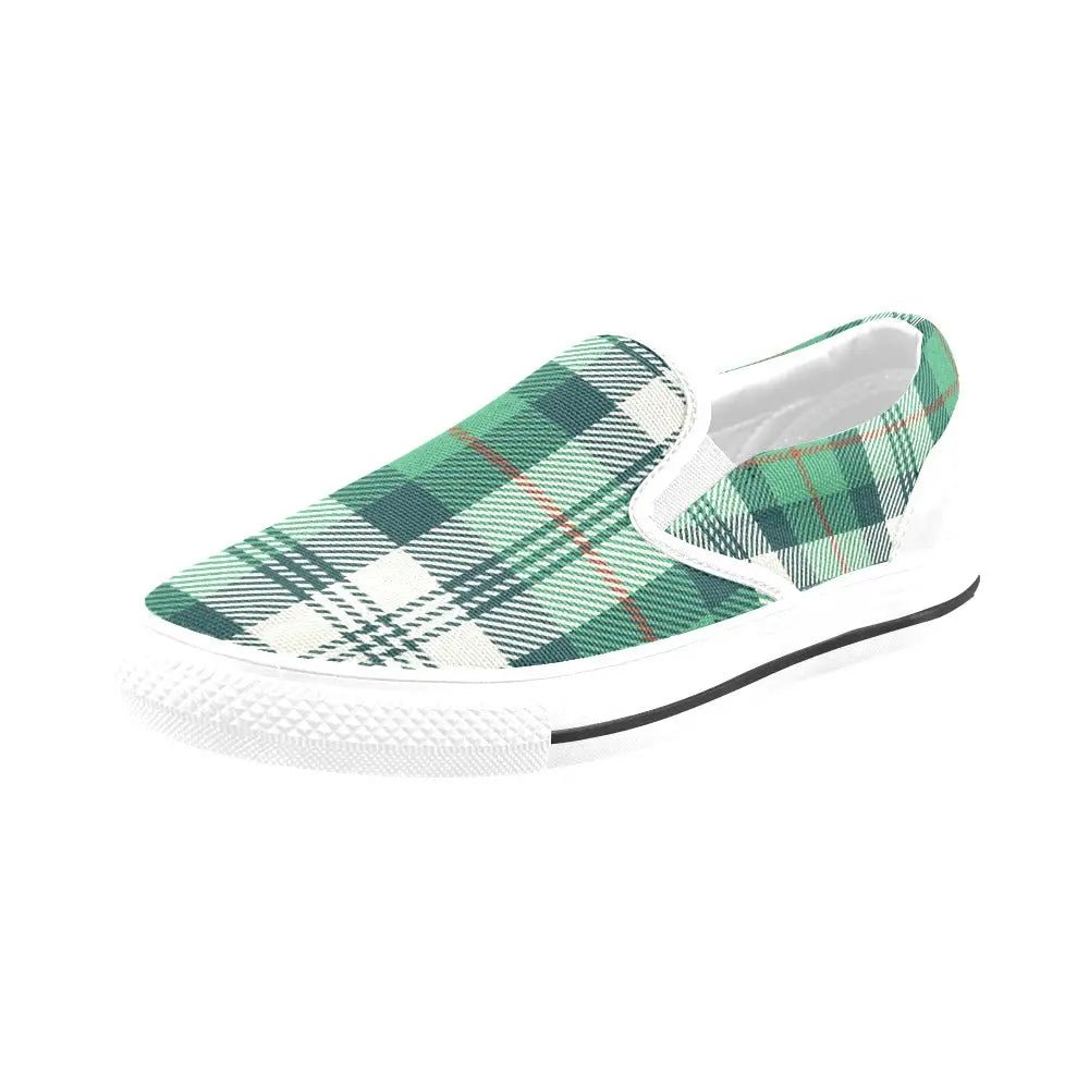 Tartan Slip - on Canvas Women's Shoes - Piryoung Shop