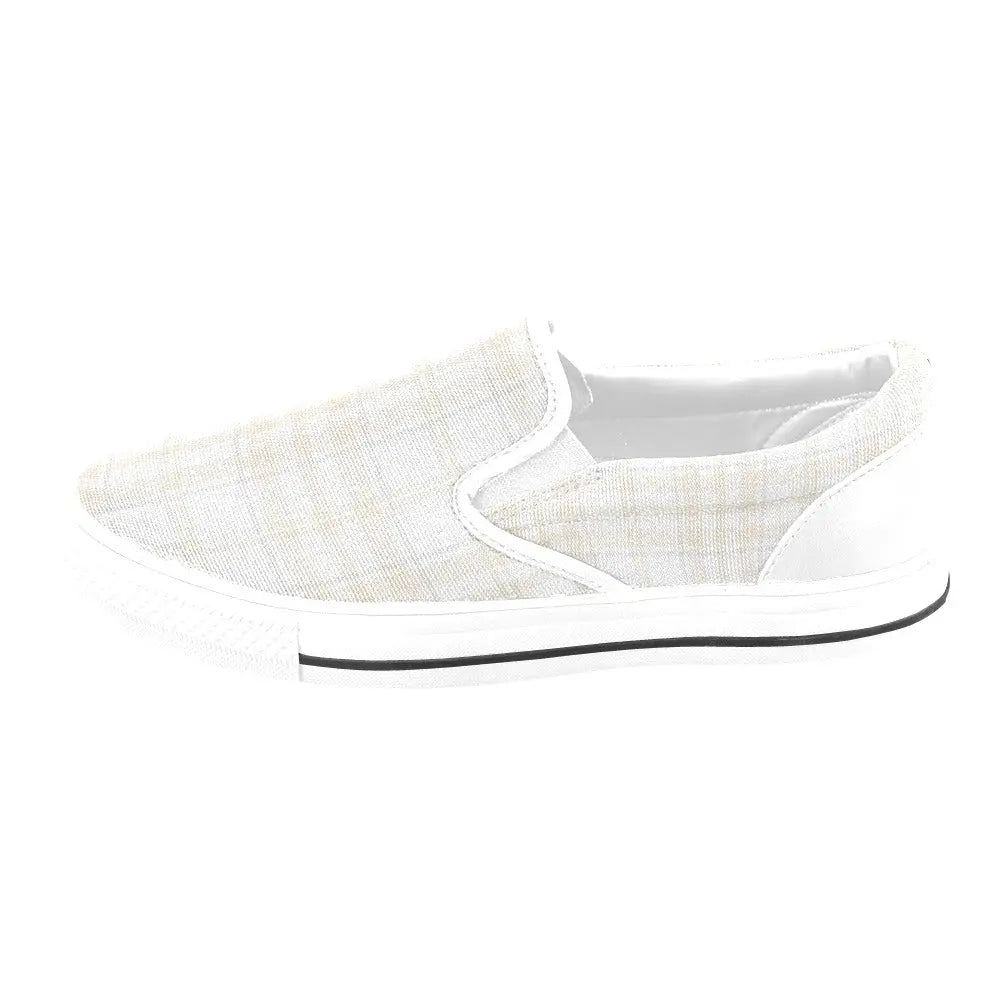 Tartan Slip - on Canvas Women's Shoes - Piryoung Shop