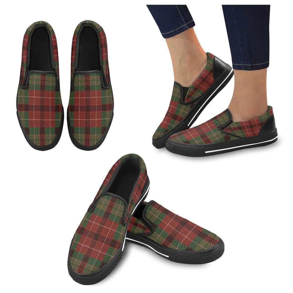 Tartan Slip - on Canvas Women's Shoes - Piryoung Shop