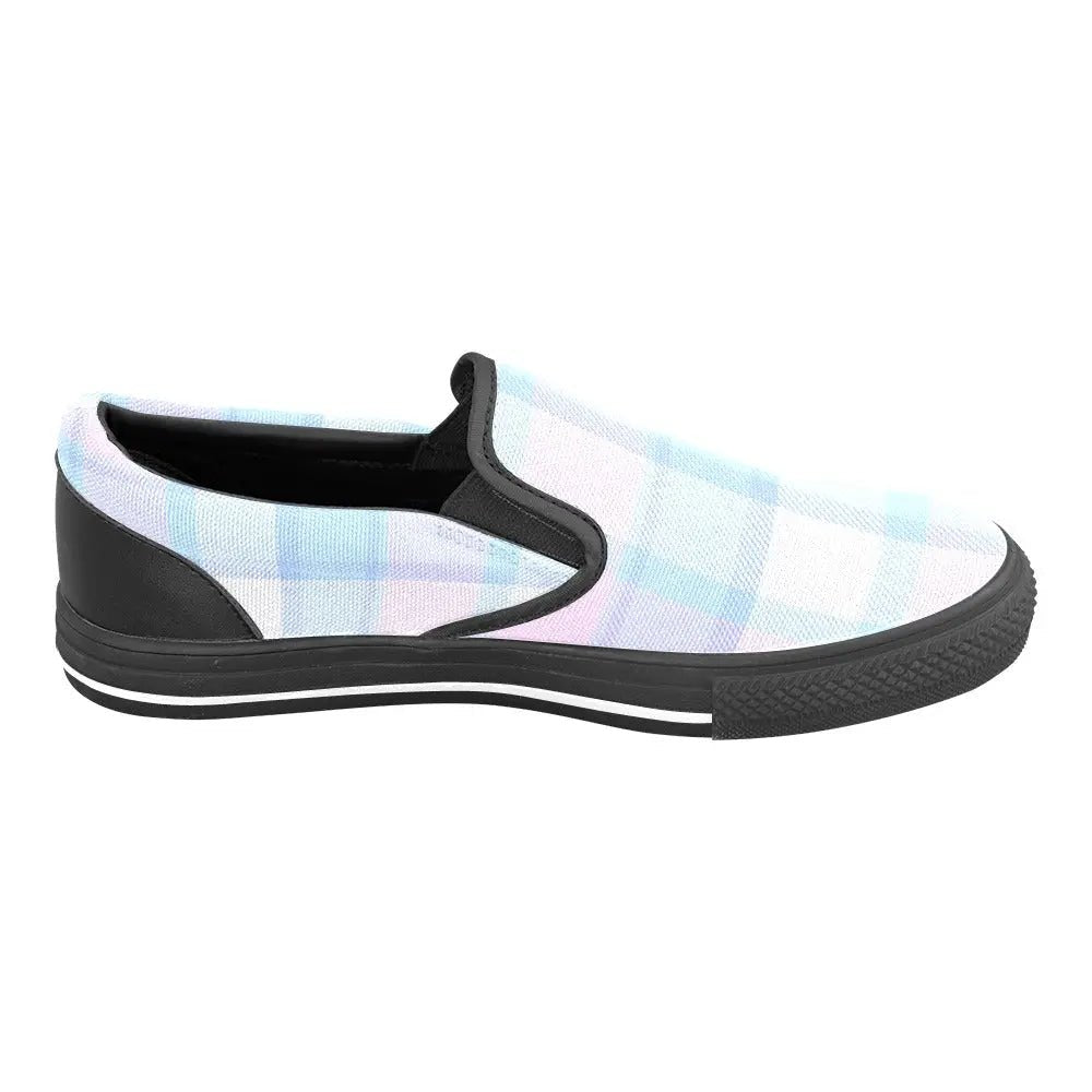 Tartan Slip - on Canvas Women's Shoes - Piryoung Shop