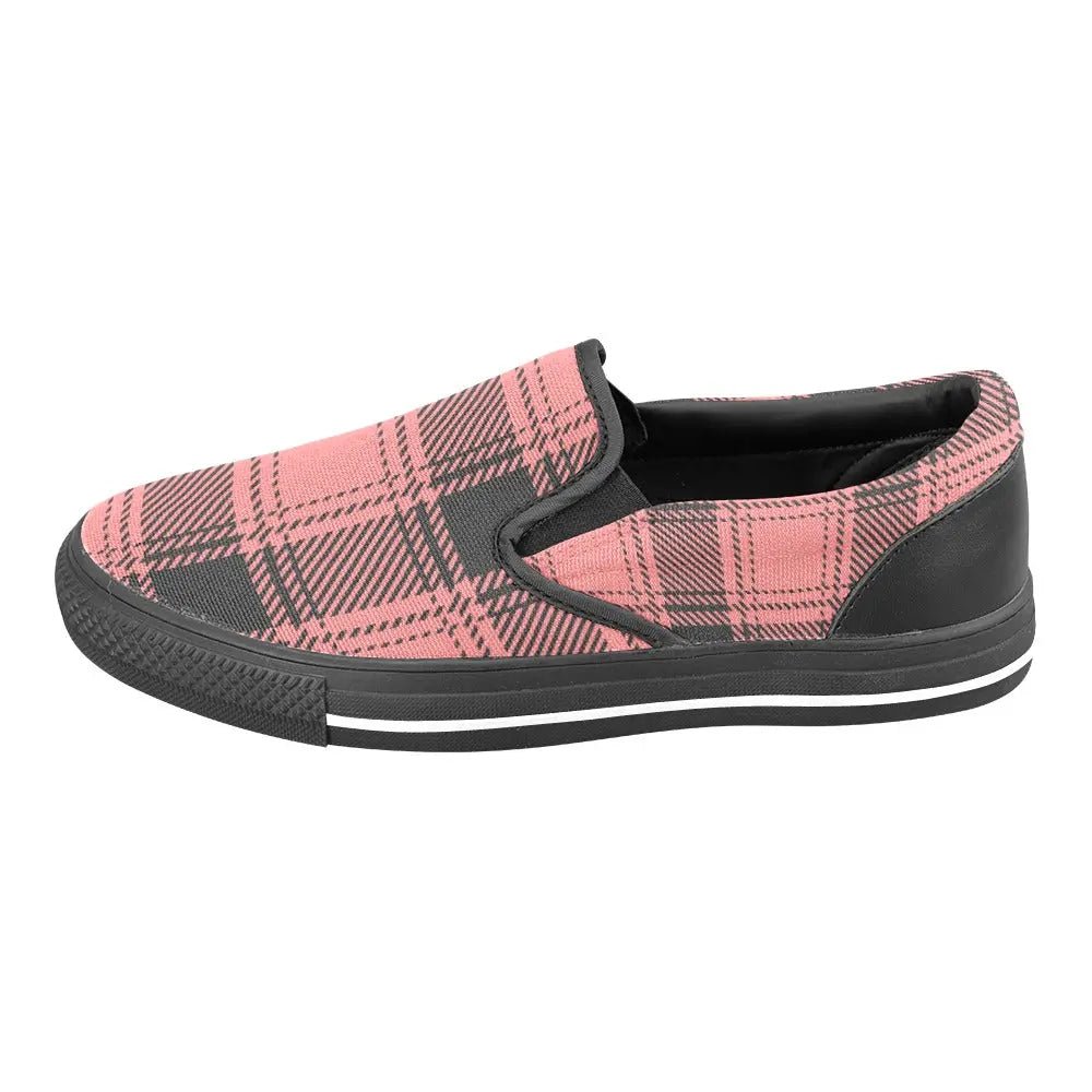 Tartan Slip - on Canvas Women's Shoes - Piryoung Shop