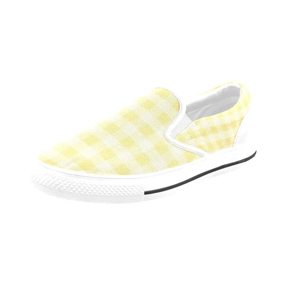 Tartan Slip - on Canvas Women's Shoes - Piryoung Shop