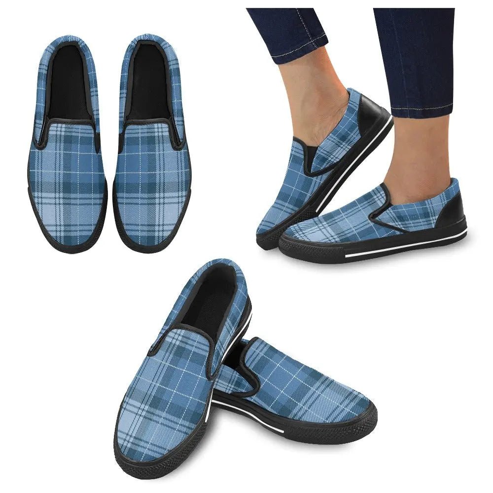 Tartan Slip - on Canvas Women's Shoes - Piryoung Shop