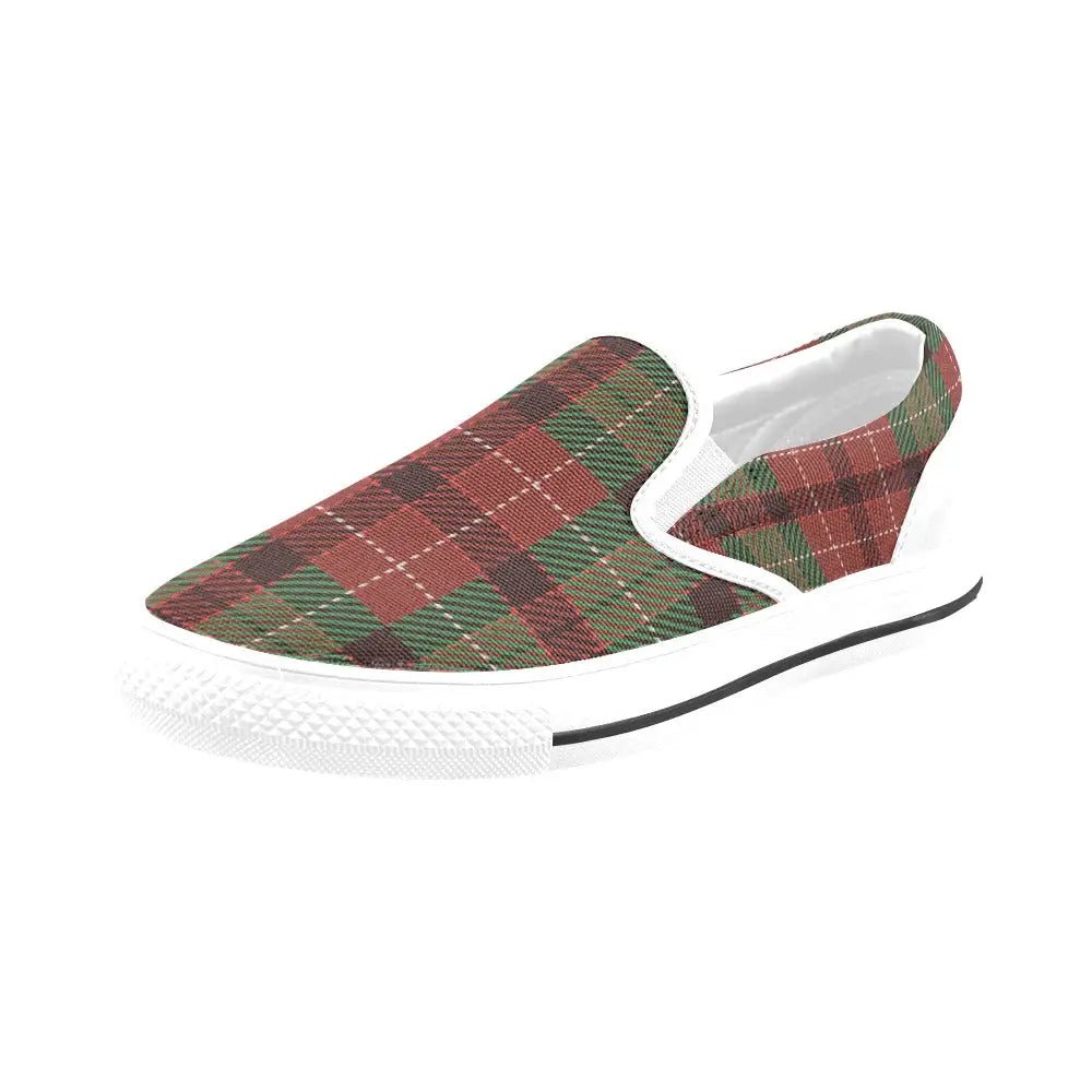 Tartan Slip - on Canvas Women's Shoes - Piryoung Shop