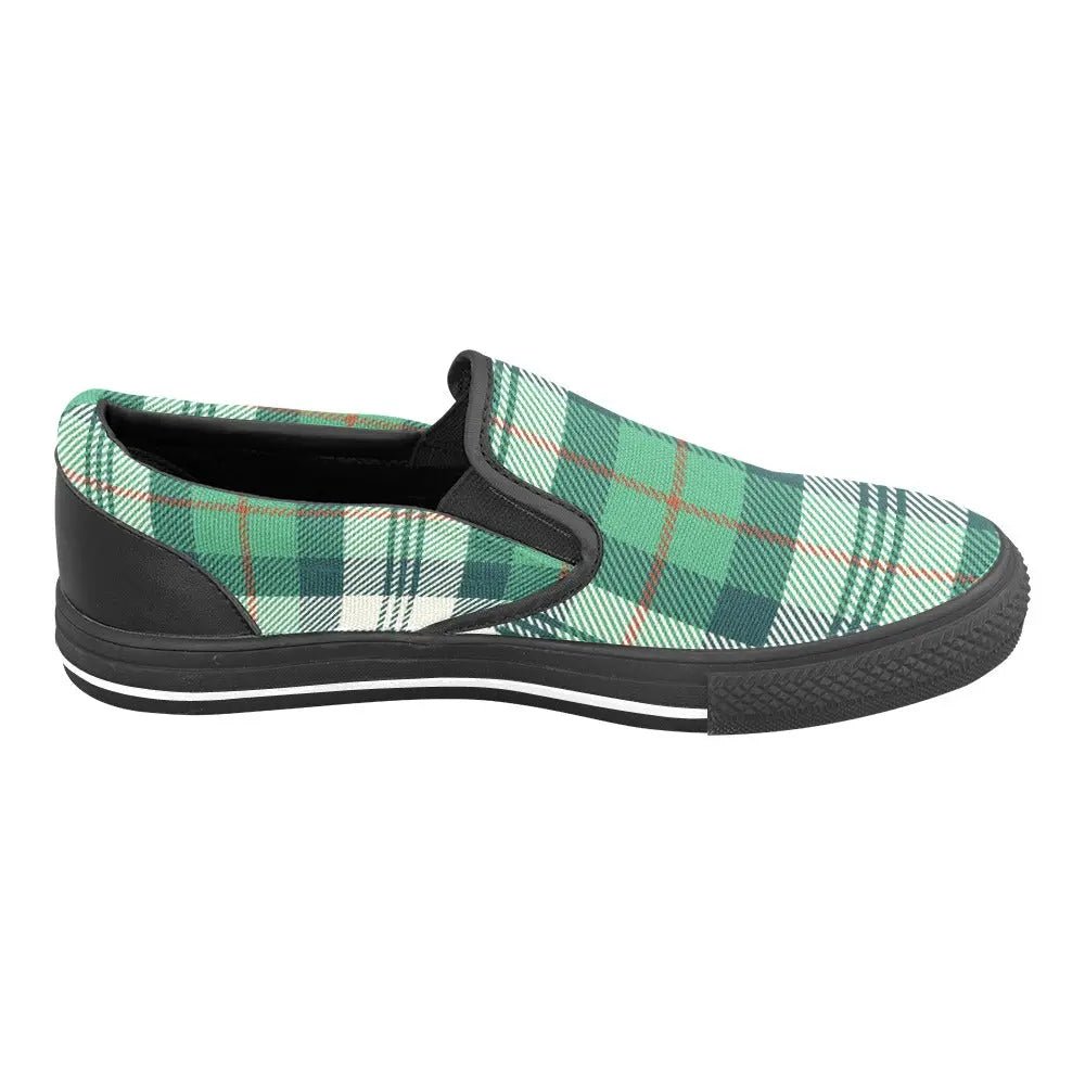 Tartan Slip - on Canvas Women's Shoes - Piryoung Shop