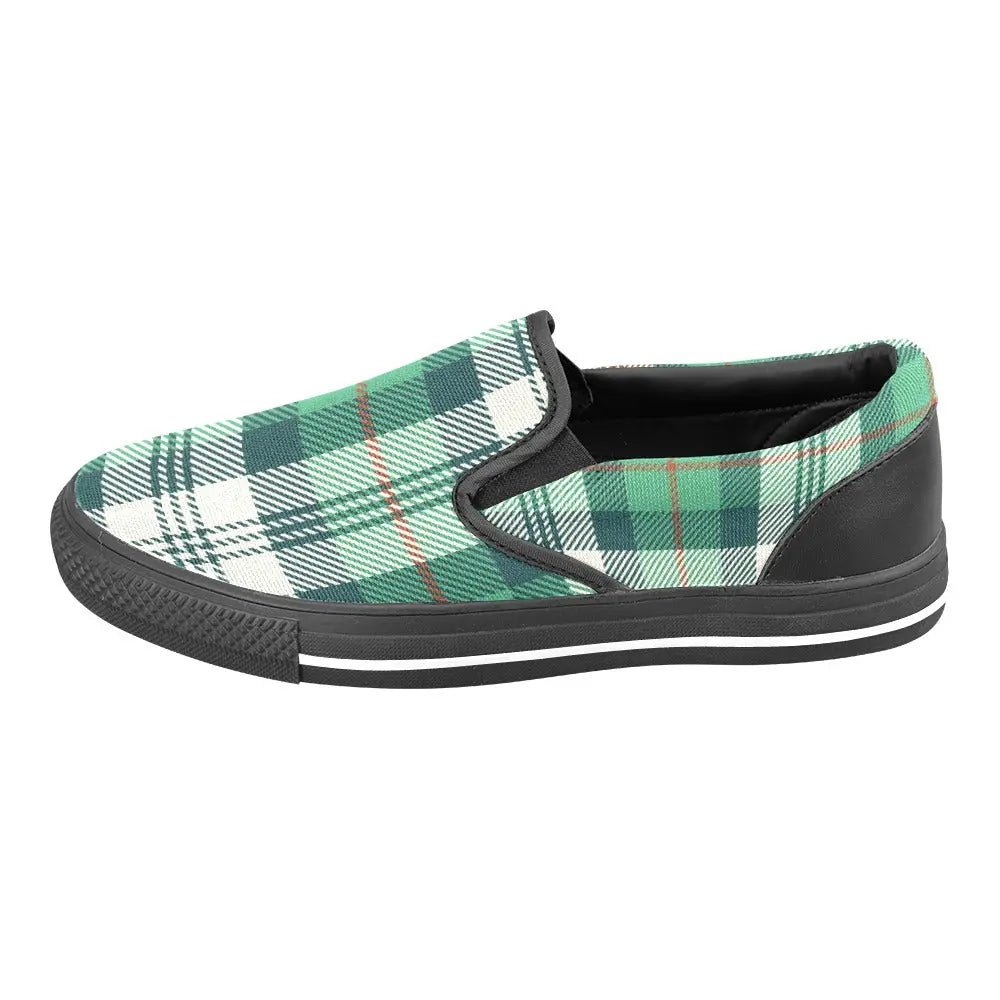 Tartan Slip - on Canvas Women's Shoes - Piryoung Shop