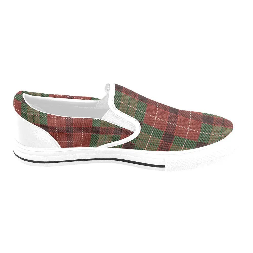 Tartan Slip - on Canvas Women's Shoes - Piryoung Shop