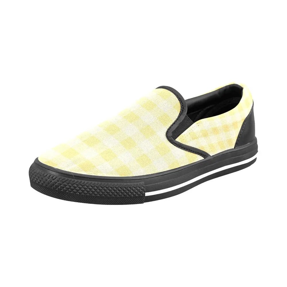 Tartan Slip - on Canvas Women's Shoes - Piryoung Shop