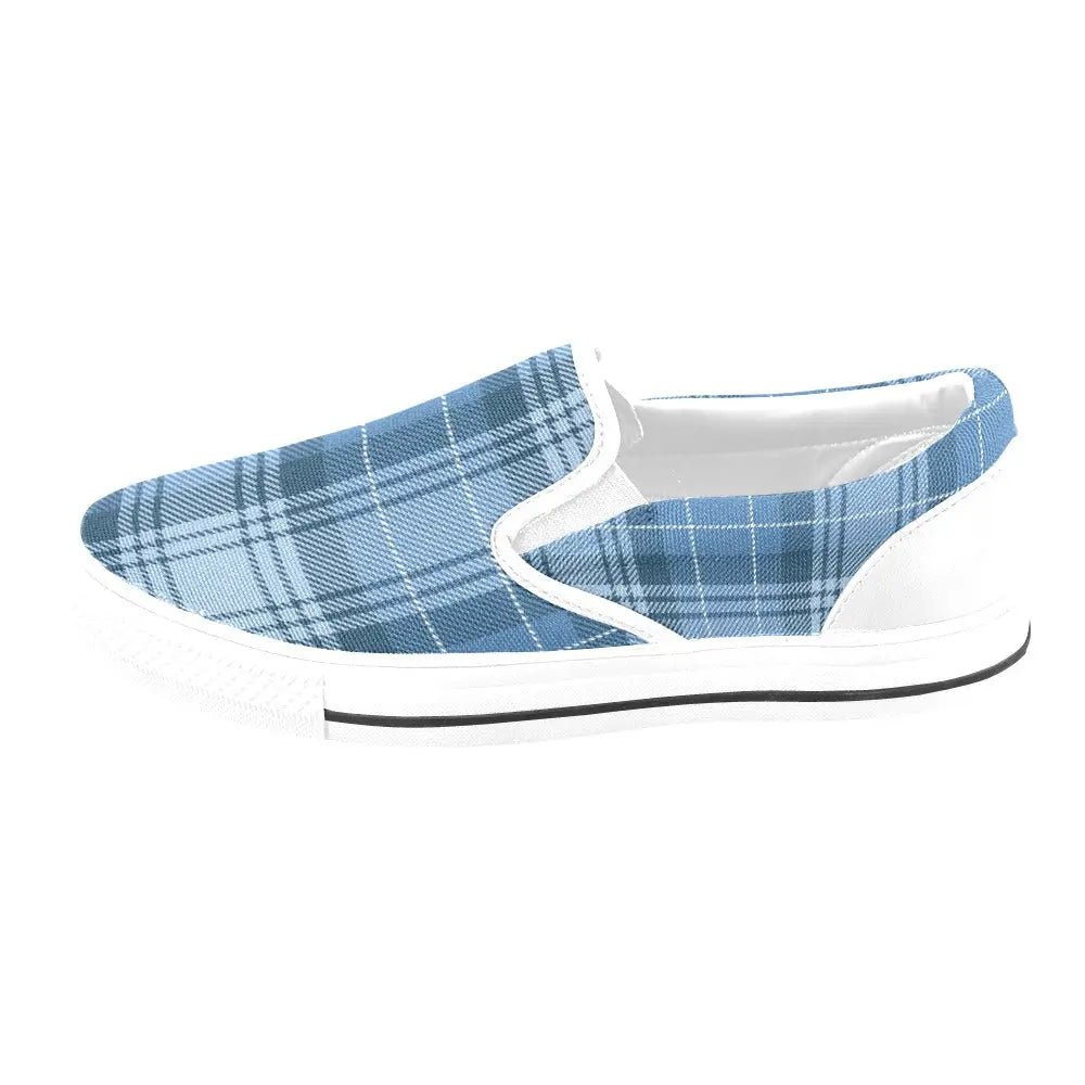 Tartan Slip - on Canvas Women's Shoes - Piryoung Shop