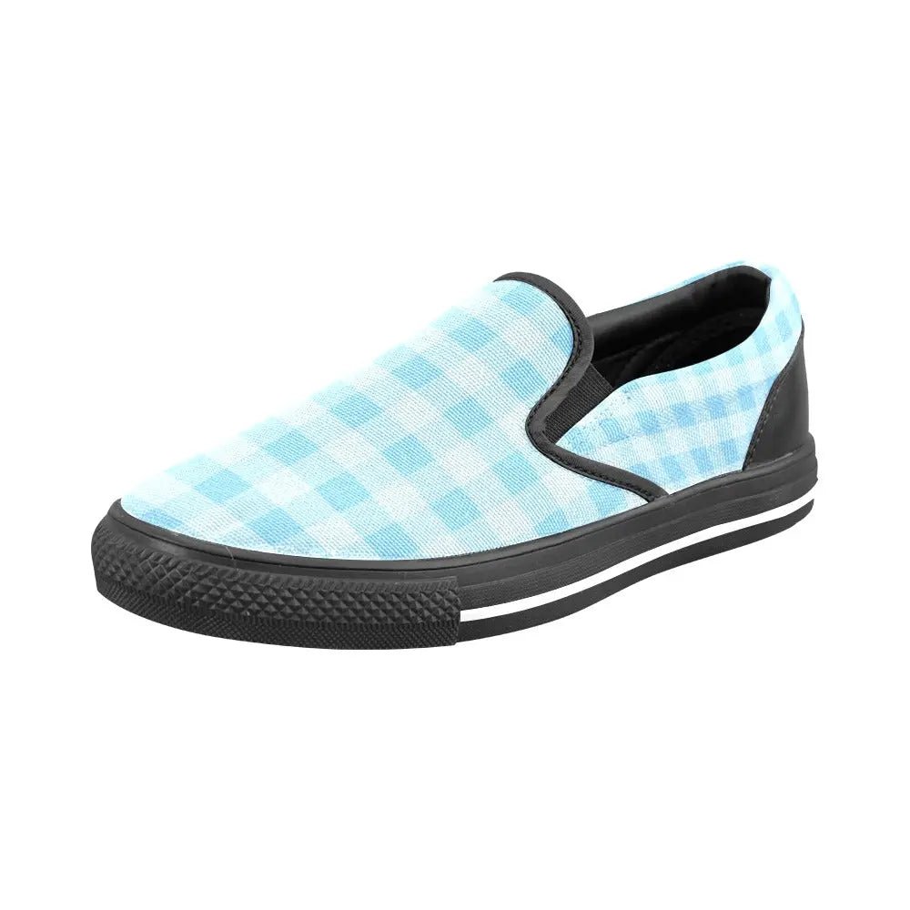 Tartan Slip - on Canvas Women's Shoes - Piryoung Shop
