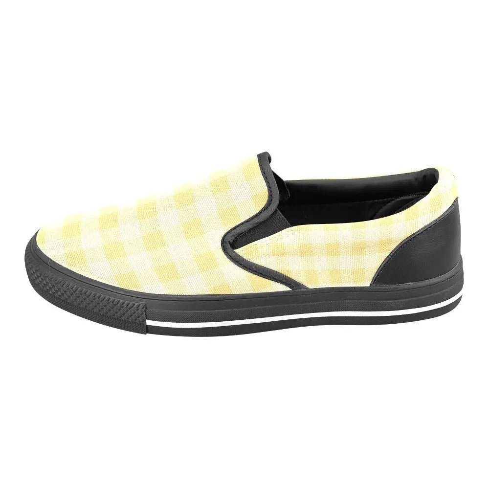 Tartan Slip - on Canvas Women's Shoes - Piryoung Shop