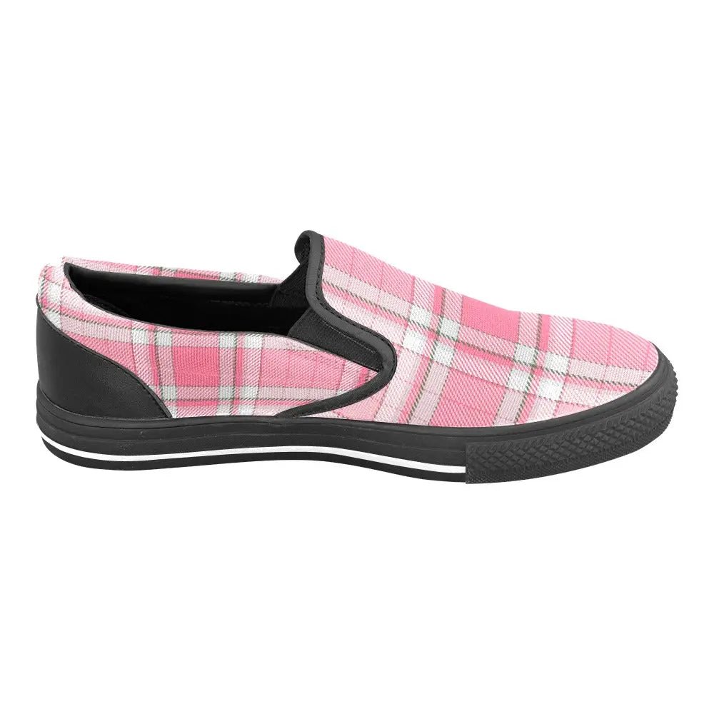 Tartan Slip - on Canvas Women's Shoes - Piryoung Shop