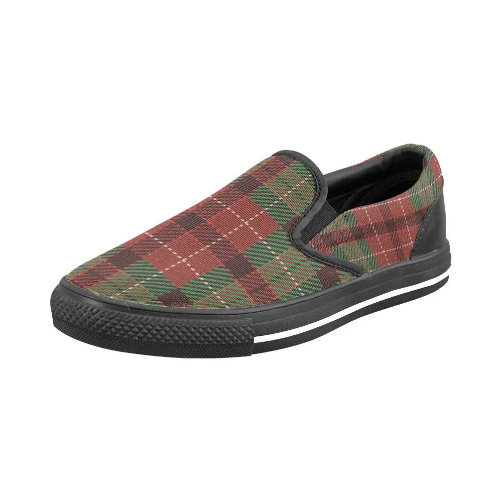 Tartan Slip - on Canvas Women's Shoes - Piryoung Shop