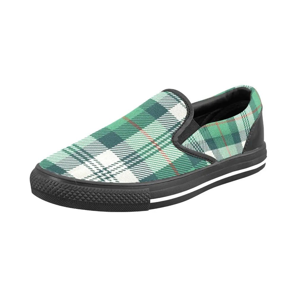Tartan Slip - on Canvas Women's Shoes - Piryoung Shop