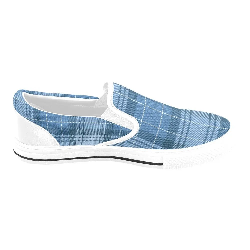 Tartan Slip - on Canvas Women's Shoes - Piryoung Shop