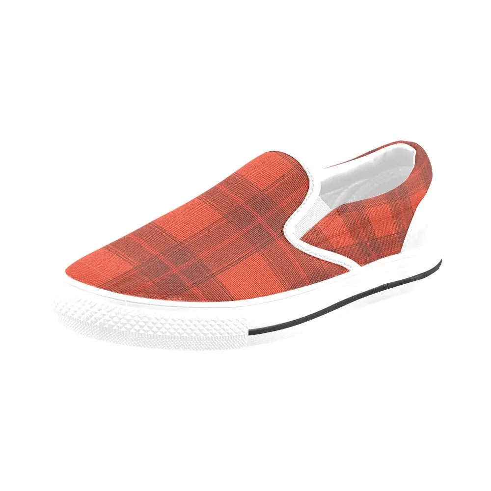 Tartan Slip - on Canvas Women's Shoes - Piryoung Shop