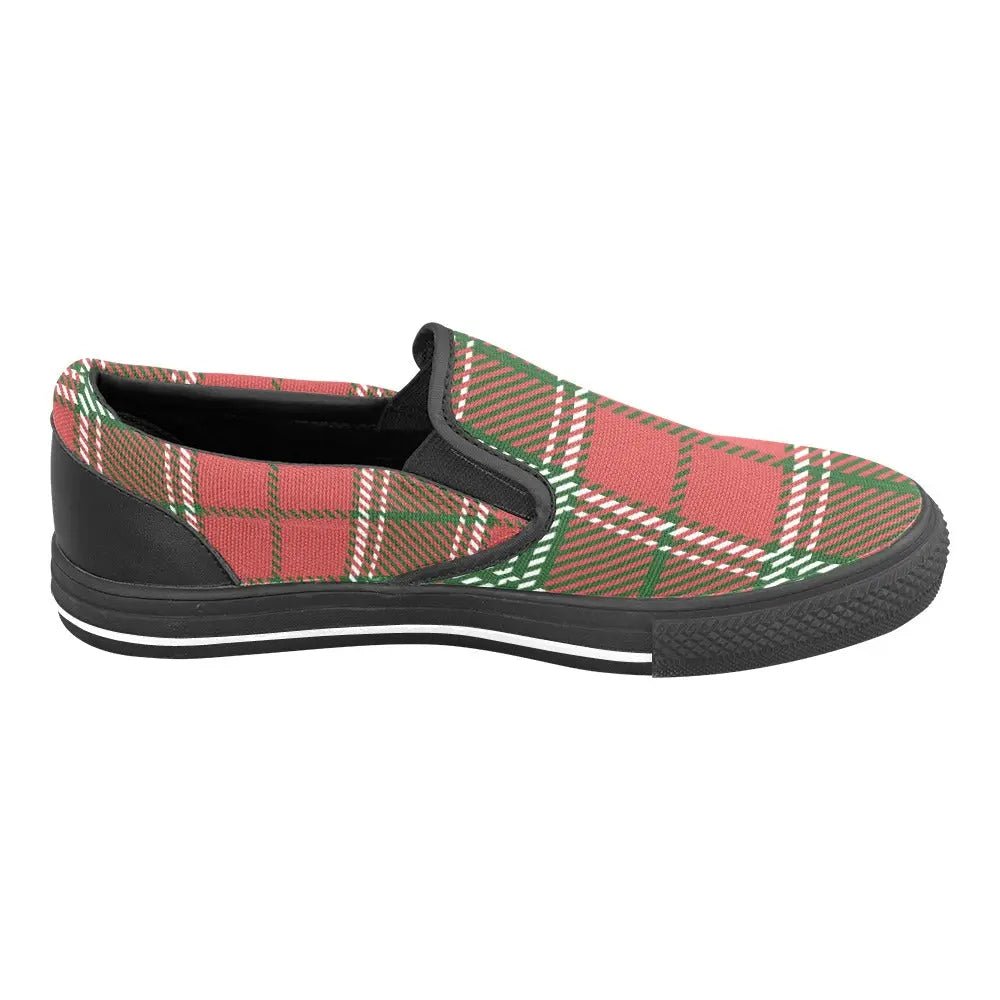 Tartan Slip - on Canvas Women's Shoes - Piryoung Shop