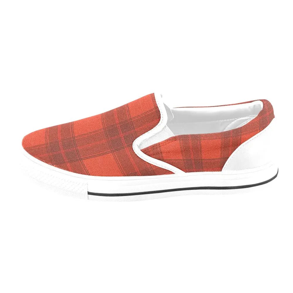 Tartan Slip - on Canvas Women's Shoes - Piryoung Shop