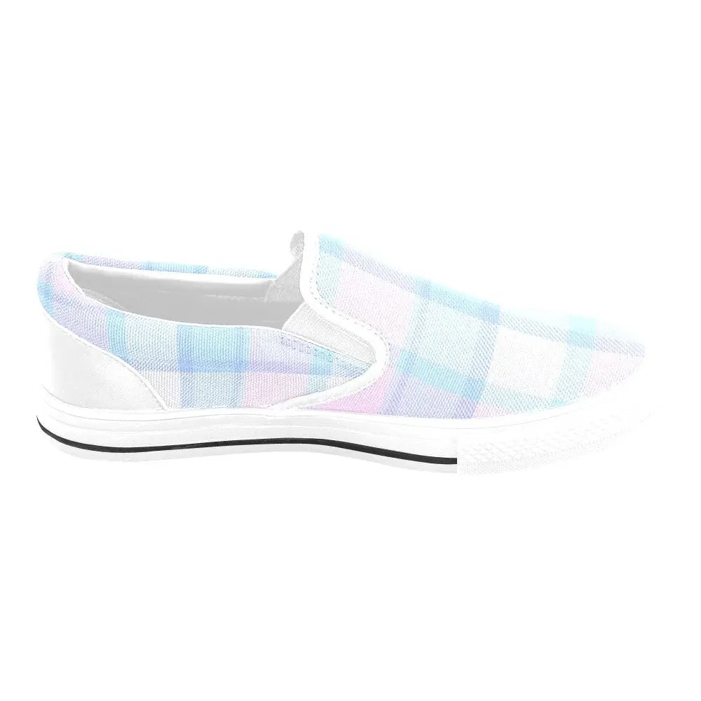 Tartan Slip - on Canvas Women's Shoes - Piryoung Shop