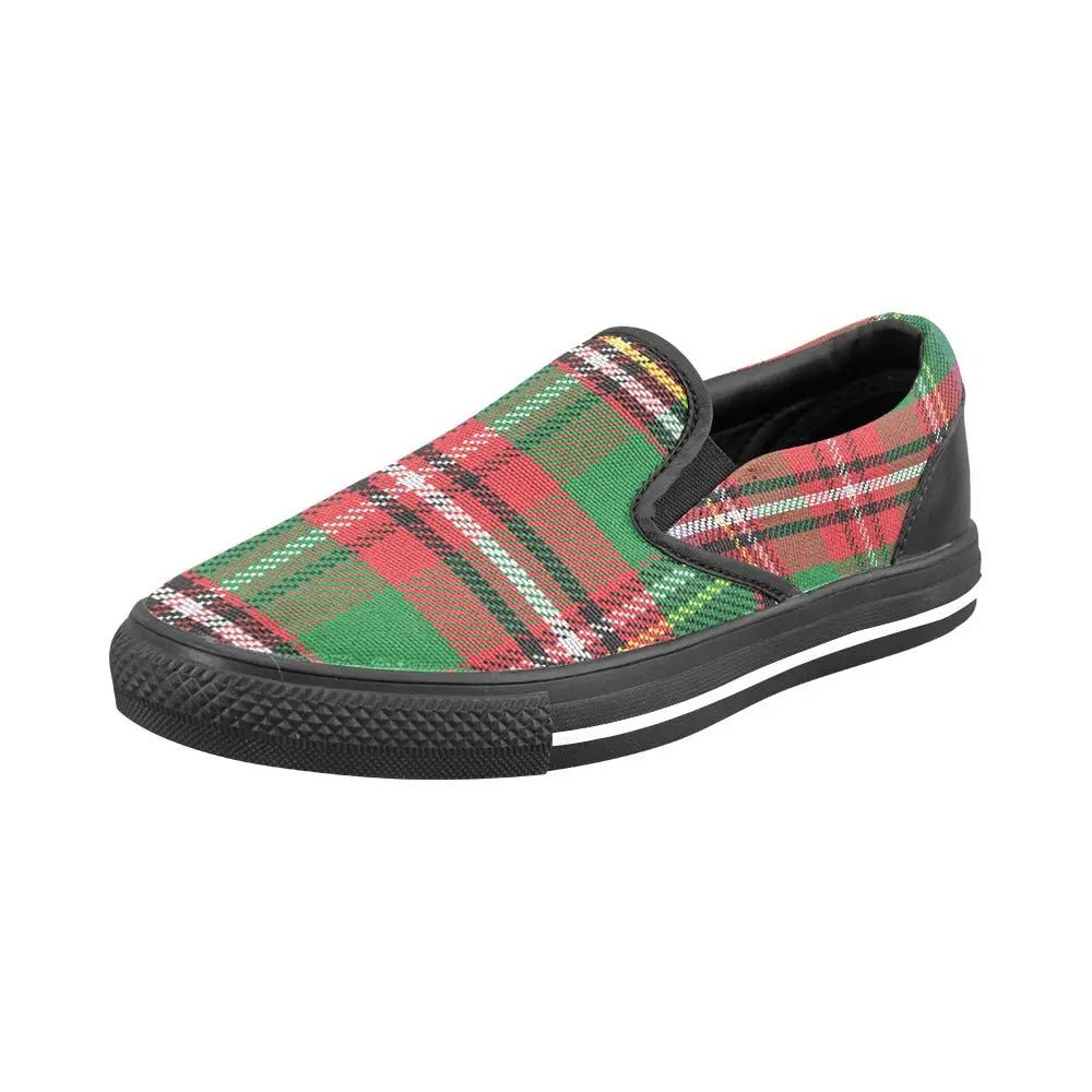 Tartan Slip - on Canvas Women's Shoes - Piryoung Shop