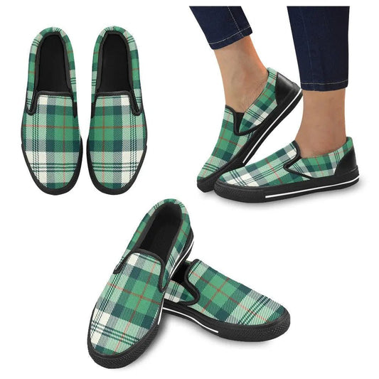 Tartan Slip - on Canvas Women's Shoes - Piryoung Shop