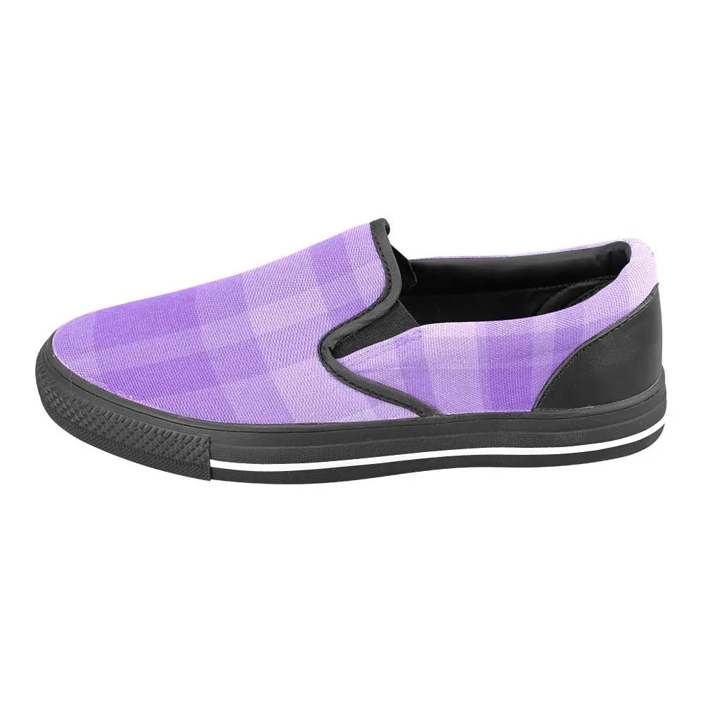 Tartan Slip - on Canvas Women's Shoes - Piryoung Shop