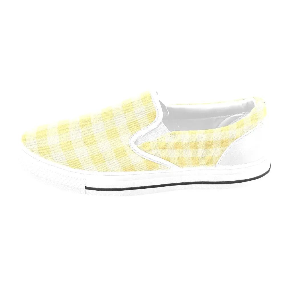 Tartan Slip - on Canvas Women's Shoes - Piryoung Shop
