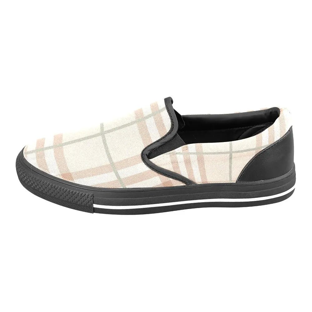 Tartan Slip - on Canvas Women's Shoes - Piryoung Shop