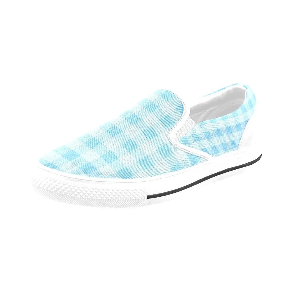 Tartan Slip - on Canvas Women's Shoes - Piryoung Shop
