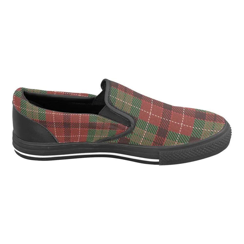 Tartan Slip - on Canvas Women's Shoes - Piryoung Shop