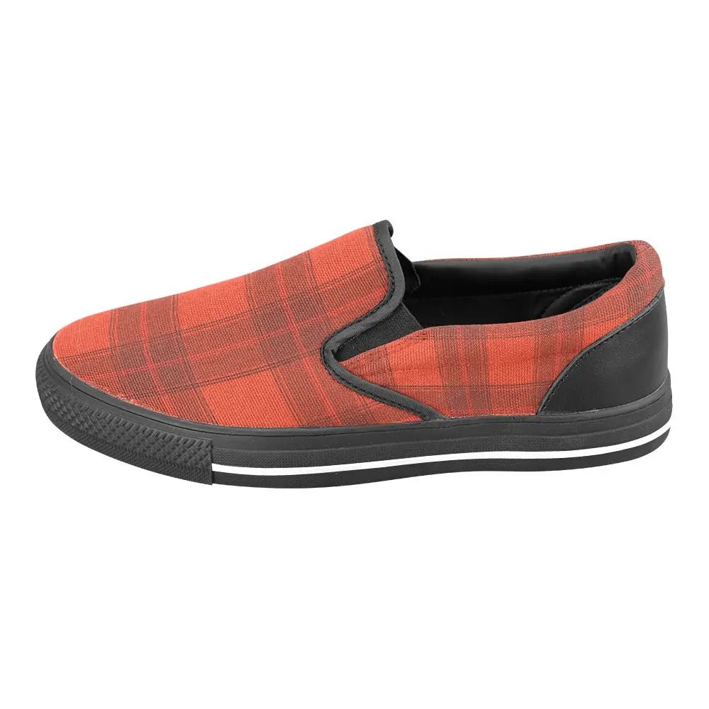 Tartan Slip - on Canvas Women's Shoes - Piryoung Shop