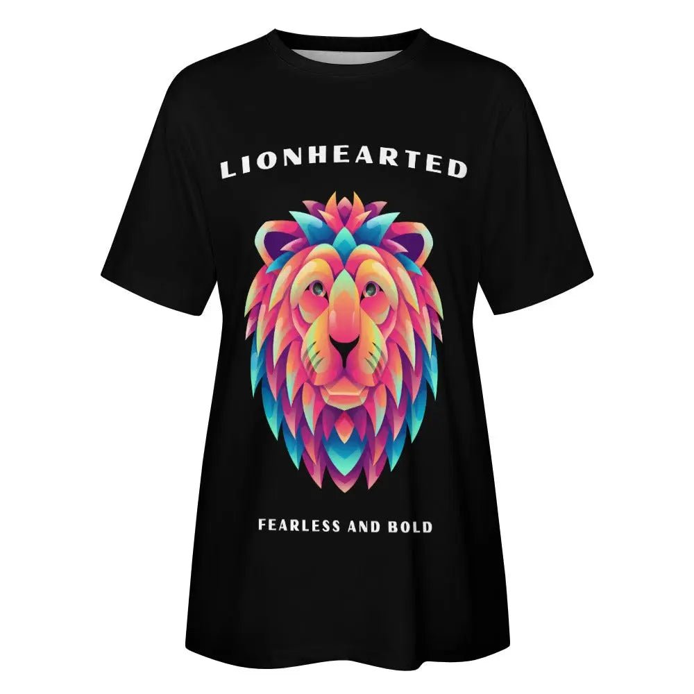 Women's Personalized T-Shirt - LionHearted - Piryoung Shop