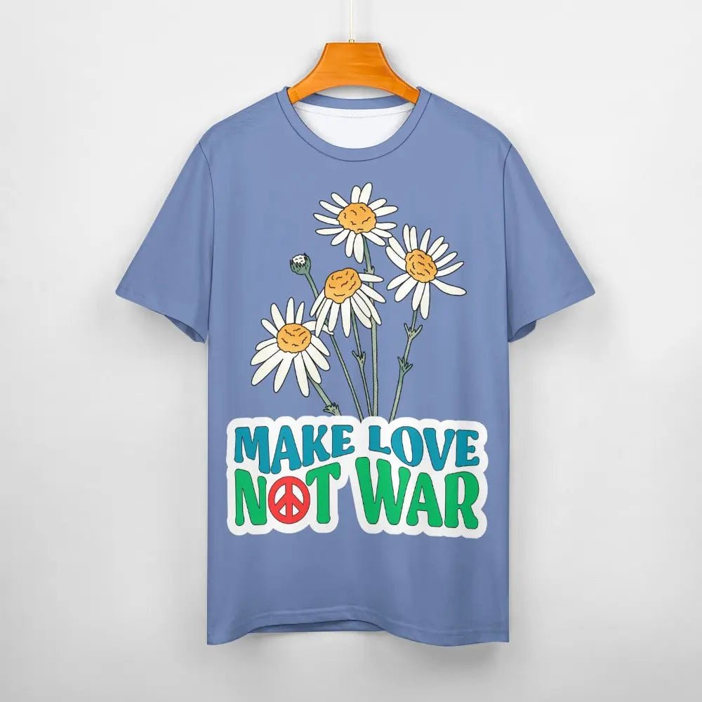 Women's Personalized T-Shirt - Make Love Not War - Piryoung Shop